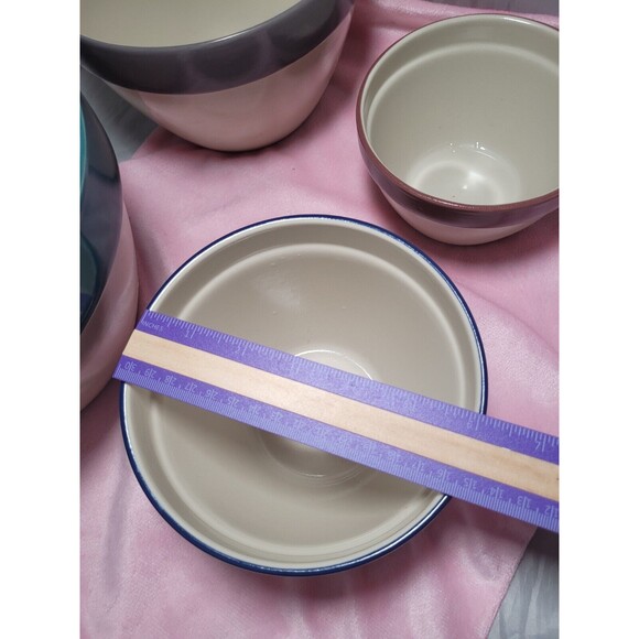 COPY - 4 Blue Rim Nesting Mixing Bowls Set Over & Back Inc. Indoor Outfitters P… - Picture 7 of 12